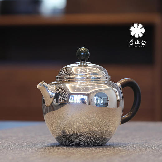 李小白银壶 纯银9999泡茶银壶 纯银泡茶壶 泡茶银壶 烧水银壶 龙眼 商品图1