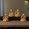 铜师傅《四不小和尚》客厅工位佛像铜摆件 家居装饰工艺品 商品缩略图9
