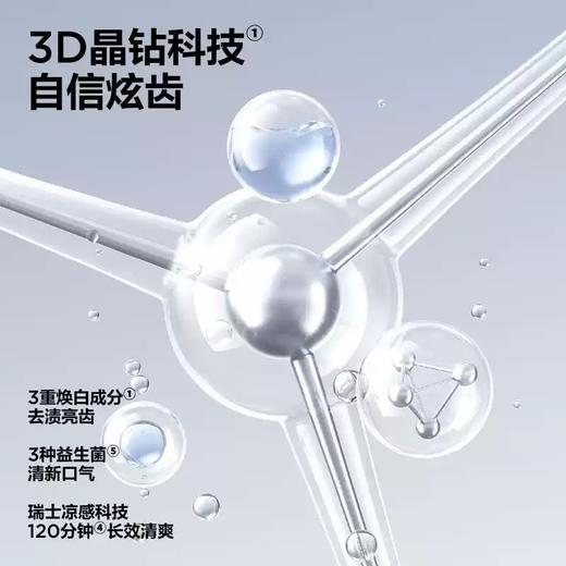 参半口气清新护理3+2超值420g牙膏+牙刷量贩装-6979 细腻净白 清新口气 商品图3