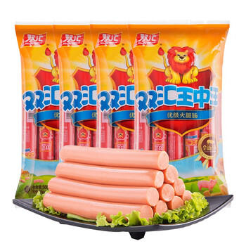 双汇 王中王火腿肠香肠 50g*10支*4袋 休闲零食 即食火腿肠 露营 出游 /粮油调味 /方便食品 /火腿肠 商品图0