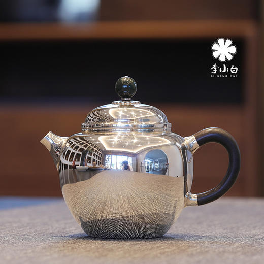 李小白银壶 纯银9999泡茶银壶 纯银泡茶壶 泡茶银壶 烧水银壶 龙眼 商品图0