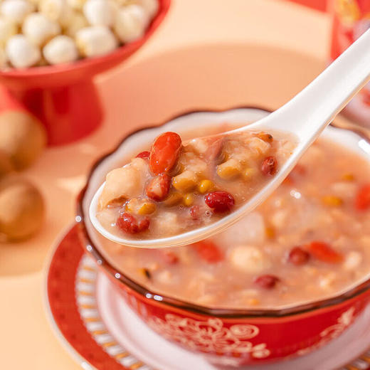 桂圆莲子八宝粥，24罐装，甄选八种珍贵谷物食材，真材实料科学配比，多道工序，慢工细熬，富含多种营养物质，软糯香甜、粘稠爽滑，开罐即食M 商品图1