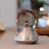李小白银壶 纯银9999泡茶银壶 纯手工制作 纯银泡茶壶 泡茶银壶 冰裂泡壶 商品缩略图1