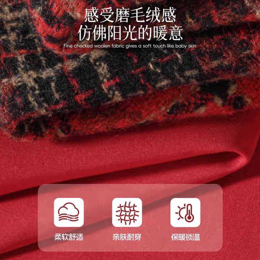 女童红色连衣裙秋冬款小公主2026新年高级复古毛衣背心裙两件套潮 商品图2