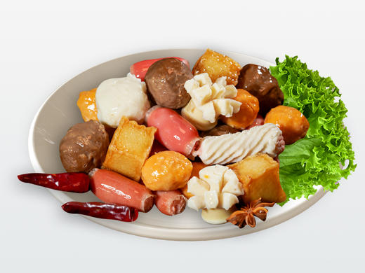 【冷冻】笔架山 八珍玉食 混装火锅丸子 500g/袋 商品图2