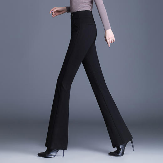 羊毛筒喇裤厚款棉裤外穿高腰，加厚保暖休闲喇叭裤MYX-BFZY-9280-Y 商品图1