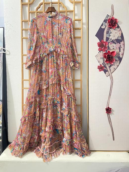 「断码清仓」精品100%桑蚕丝签上开口前短后长蛋糕连衣裙   ZFYY273 商品图0