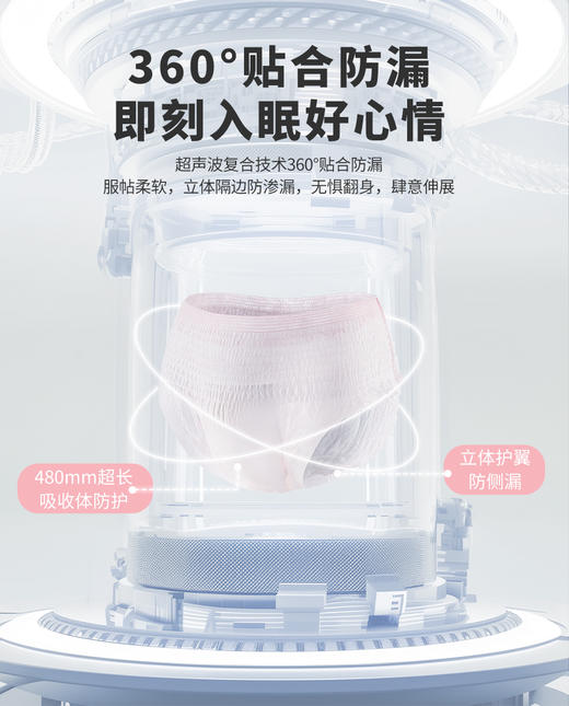 【6折】3楼爱慕健康 全棉超柔裤型卫生巾 JS150303【12片装】 商品图3