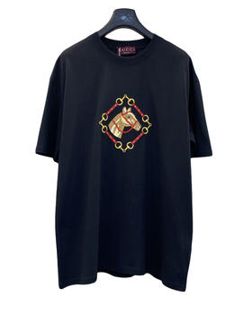 中性款马年刺绣短袖T恤he012