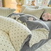 【YW】无忧购“清仓福利”床上套件秋冬新款床单被套双面牛奶绒田园风家用四件套（截单后3-5天发货) 商品缩略图1