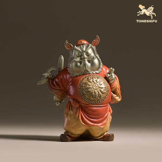 铜师傅《钟馗送福》客厅桌面铜摆件电视柜家居装饰礼物 商品图3