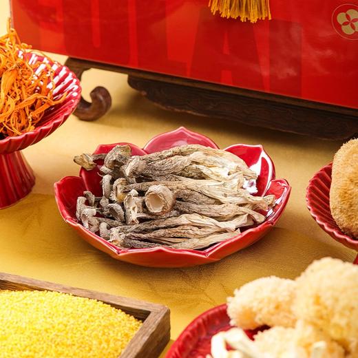 鲜山叔 精品菌菇礼盒羊肚菌鹿茸菇猴头菇干货杂粮礼盒春节送礼必备 商品图2