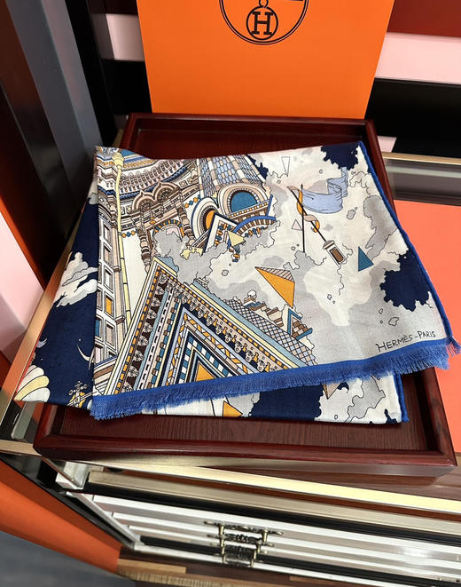 秋冬特惠💰400 新款 爱马仕围巾【双面同色】太美了 商品图2