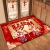 【好运加马❗️马年限定纳福地毯】2026地垫入户门垫红色喜庆水晶绒地垫可水洗脚垫耐脏入户地毯 商品缩略图2