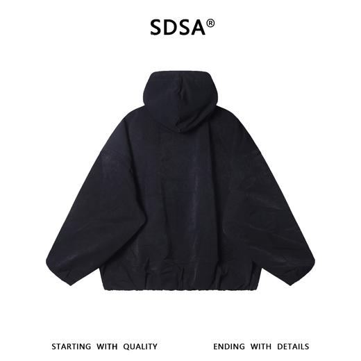 W2770SDSA男士秋冬新款痞帅男装韩版纯色斜拉链设计连帽夹克外套百搭 商品图5