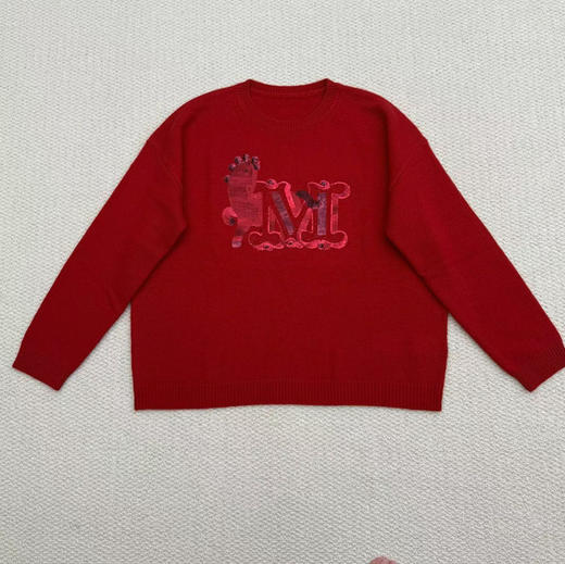 新年系列 Max亮片钉珠羊绒羊毛衫 商品图2