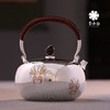 李小白银壶 纯银9999烧水壶 金银错 脸谱 银壶烧水壶 烧水银壶 银壶 茶壶 商品缩略图2