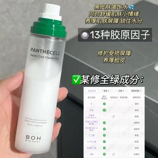 BOH醇萃积雪草舒缓修护面霜喷雾120ml 小猴子推荐保湿镇静妆前妆后 商品图2