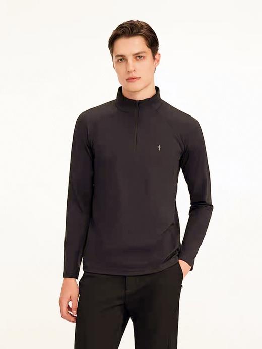 点此购买 比音勒芬冬季男士加绒半拉链长袖打底衫 ss 338972 商品图6