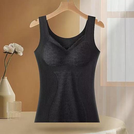 【保暖实力派❗️羊绒蚕丝内衣】胸垫一体式，绵羊毛 360°蓄热锁温，桑蚕丝润养干燥肌，磨毛工艺万千柔软细绒，秋冬季2026新款加绒蕾丝打底内衣QQ 商品图5