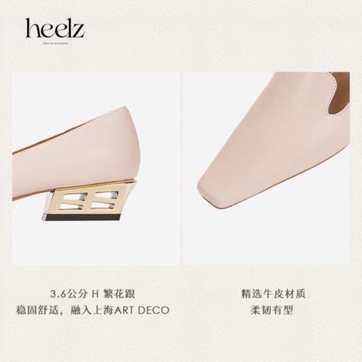 heelz设计师手工鞋履 ｜H繁花跟牛皮鸭嘴 乐福鞋  3.6 公分 商品图3