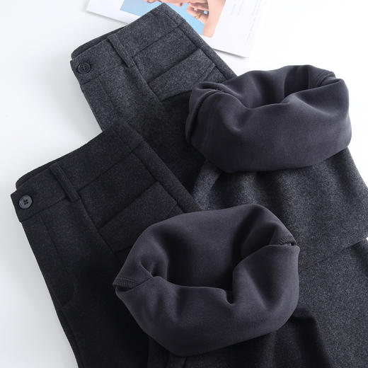 时尚阔腿裤加厚保暖休闲裤，宽松直筒厚款羊毛裤MYX-YBS-85167-Y 商品图3