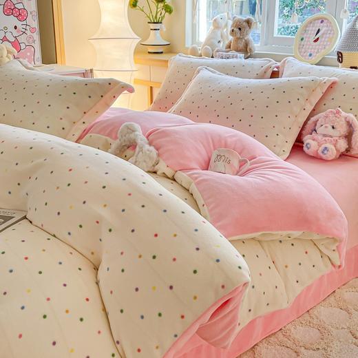 【YW】无忧购“清仓福利”床上套件秋冬新款床单被套双面牛奶绒田园风家用四件套（截单后3-5天发货) 商品图3