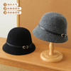 高级感毛呢渔夫帽气质优雅小礼帽，女生法式复古圆顶盆帽显脸小LJX-X230 商品缩略图3