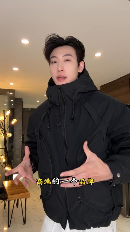 W0393SDSA男士秋冬新款痞帅男装潮牌时尚工装个性连帽羽绒服外套百搭 商品图0