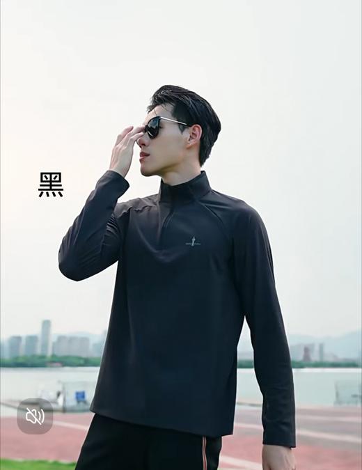 点此购买 比音勒芬冬季男士加绒半拉链长袖打底衫 ss 338972 商品图8