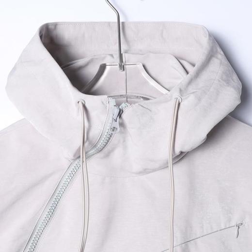 W2770SDSA男士秋冬新款痞帅男装韩版纯色斜拉链设计连帽夹克外套百搭 商品图2