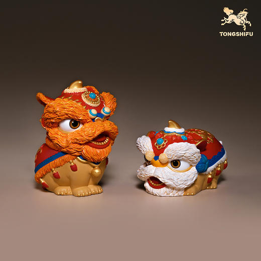 铜师傅《吉祥醒狮》客厅桌面紫铜狮子摆件 家居装饰品 新年礼物 商品图1