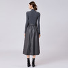 「自」全新升级【铂金会员468/天猫629/差价161】(03159)洛诗琳气质通勤系带收腰连衣裙2026新款半高领拼接连衣裙女 商品缩略图3