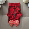 【好运来❗️立体毛圈红袜】经典中国红配色，寓意满满的好运和福气，立体毛圈加厚保暖，袜口弹力设计，不勒脚不下滑，本命年红袜子立体毛圈袜发财加厚中筒袜年袜QQ 商品缩略图7