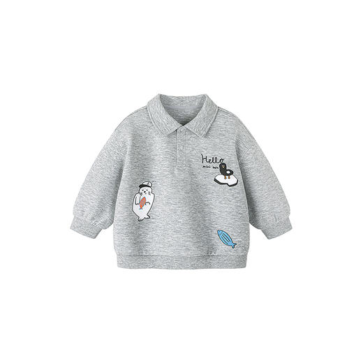 迷你巴拉巴拉男女童宝宝卫衣婴儿柔软透气萌酷学院风上衣2026春季 商品图4