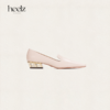 heelz设计师手工鞋履 ｜H繁花跟牛皮鸭嘴 乐福鞋  3.6 公分 商品缩略图0
