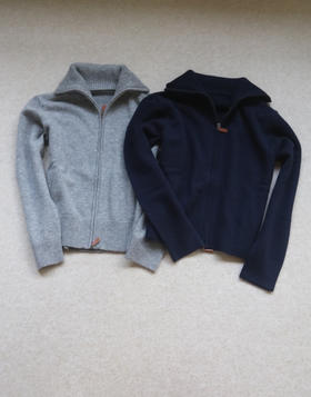 秋冬换装季 大杂烩 哈！女段 无标厂货 26支中纱粗纺 纯羊毛 短 外套 2色入