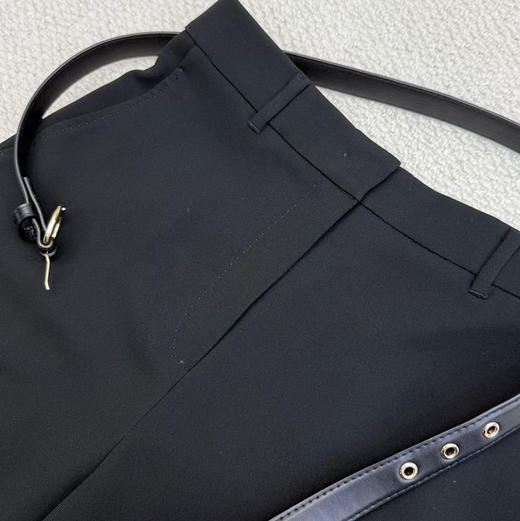 Max垂坠 高腰宽腿直筒裤 配腰带 商品图1