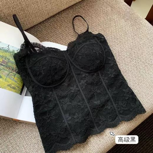 【显白封神❗️法式蕾丝背心】单穿叠穿都时髦，立体罩杯，小胸也能穿出圆润饱满，内搭可外文胸一体美背吊带内衣上衣修身QQ 商品图6
