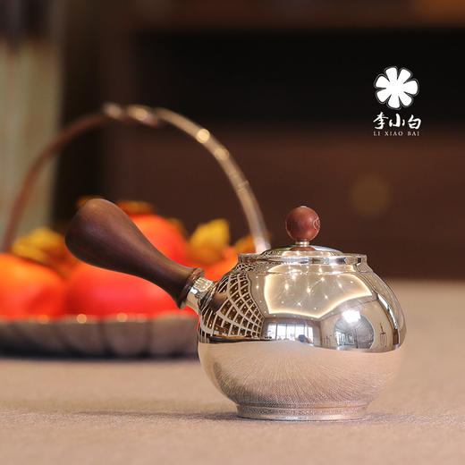 李小白银壶 纯银9999泡茶银壶 纯银泡茶壶 泡茶银壶 烧水银壶 玉露泡壶 商品图3