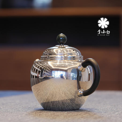李小白银壶 纯银9999泡茶银壶 纯银泡茶壶 泡茶银壶 烧水银壶 龙眼 商品图3