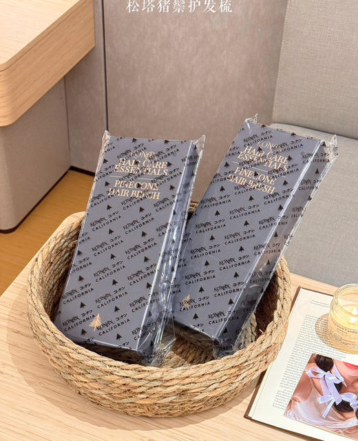 正品可授权KONAN·松塔猪鬃护发梳24cm！ 商品图3