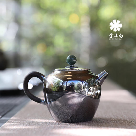 李小白银壶 纯银9999泡茶银壶 纯银泡茶壶 泡茶银壶 烧水银壶 龙眼 商品图2