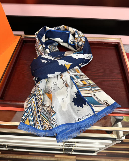 秋冬特惠💰400 新款 爱马仕围巾【双面同色】太美了 商品图4