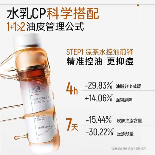 芙清凉茶水乳套装 敏感肌油皮油痘肌控油祛痘补水保湿wb 商品图3