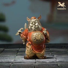 铜师傅《钟馗送福》客厅桌面铜摆件电视柜家居装饰礼物