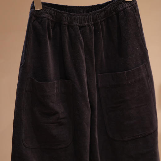 之如初 大口袋拉绒直筒裤 商品图1