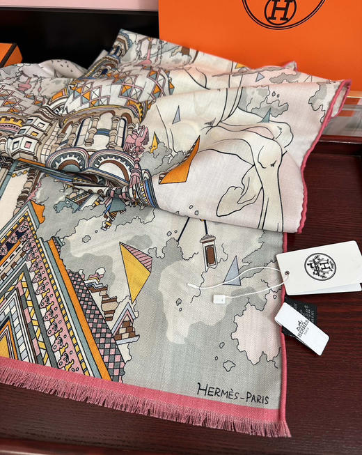 秋冬特惠💰400 新款 爱马仕围巾【双面同色】太美了 商品图6
