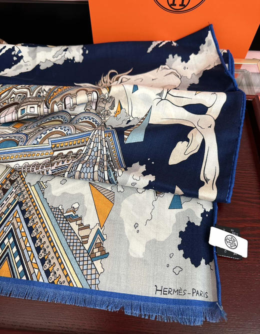 秋冬特惠💰400 新款 爱马仕围巾【双面同色】太美了 商品图6