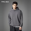 PINLI品立2026春季新款男士潮牌宽松纯色连帽落肩袖套头卫衣上衣B262109005 商品缩略图2